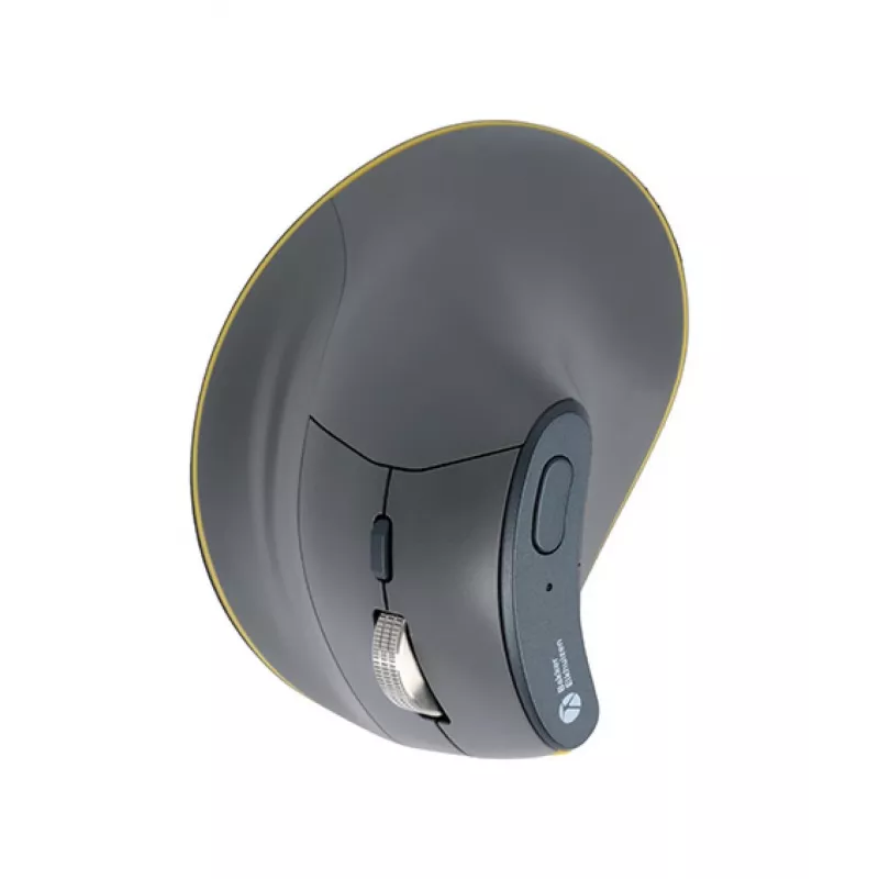 BakkerElkhuizen FastForward muis, rechtshandig, verticaal ontwerp, optisch, RF draadloos + Bluetooth + USB Type-C, 500 DPI, grijs