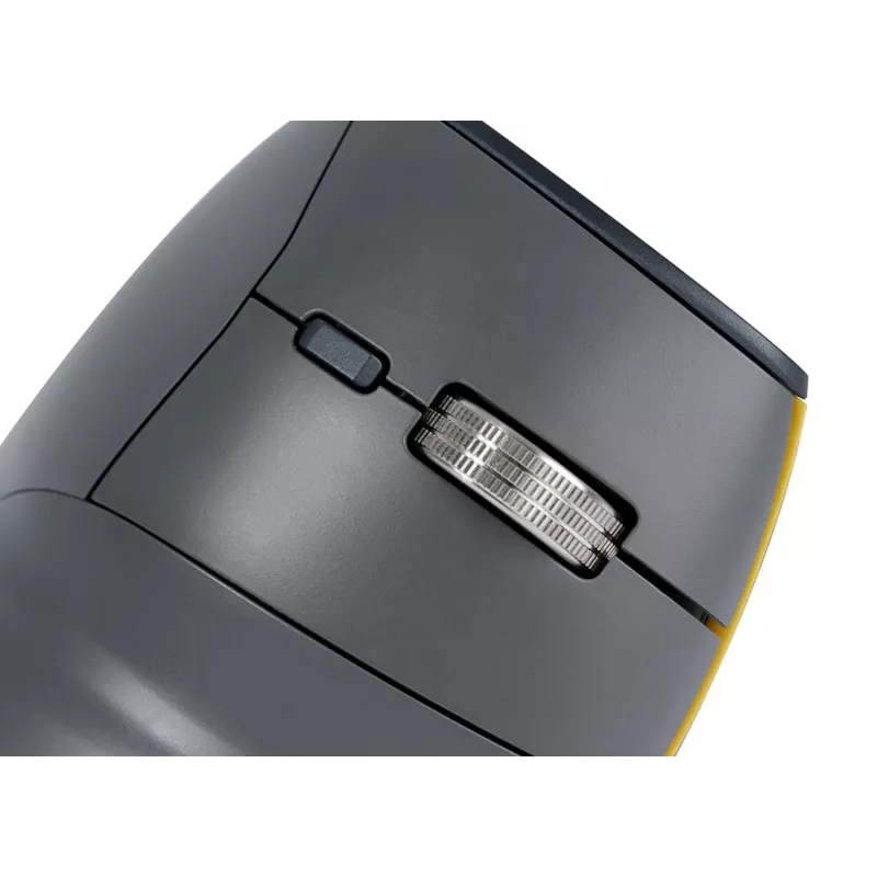 BakkerElkhuizen FastForward muis, rechtshandig, verticaal ontwerp, optisch, RF draadloos + Bluetooth + USB Type-C, 500 DPI, grijs