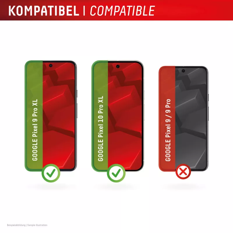 Displex displayschermfolie (10H) voor Google Pixel 9 Pro XL, Pixel 10 Pro XL, Eco-montageframe, krasvast