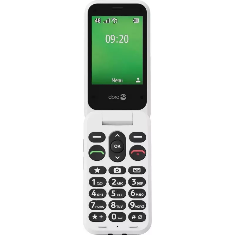 Feature Phone Doro Leva E22 2.8 inch 0,3 MP zwart wit