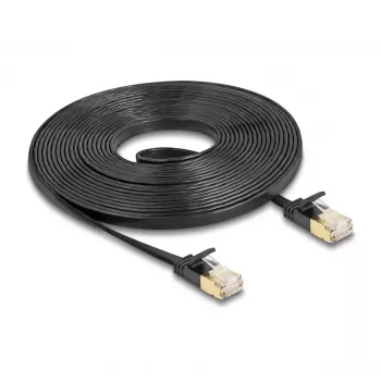 Netwerkkabel DeLOCK RJ45 Cat.6A stekker op stekker U/FTP 5m zwart