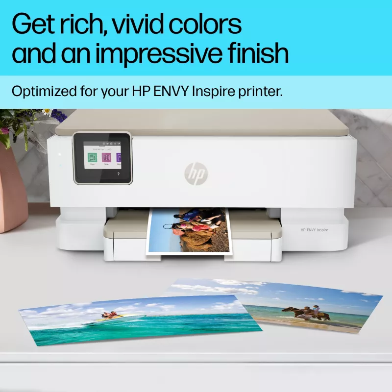 HP 49V51A Advanced fotopapier, glanzend, 4 x 12 inch (102 x 305 mm), 250 g/m², 65 lb, 10,5 mil, 10 vellen