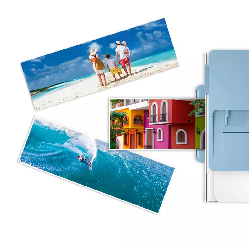 HP 49V51A Advanced fotopapier, glanzend, 4 x 12 inch (102 x 305 mm), 250 g/m², 65 lb, 10,5 mil, 10 vellen