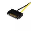 StarTech.com 15,2 cm SATA-stroom naar 8-pin PCI Express grafische kaart stroomkabel-adapter