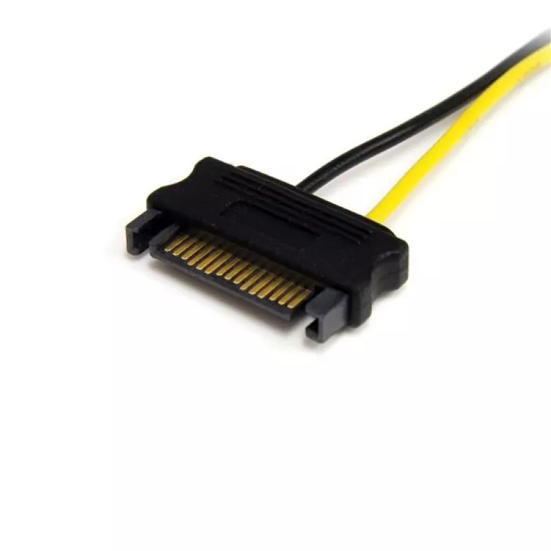 StarTech.com 15,2 cm SATA-stroom naar 8-pin PCI Express grafische kaart stroomkabel-adapter