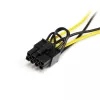 StarTech.com 15,2 cm SATA-stroom naar 8-pin PCI Express grafische kaart stroomkabel-adapter