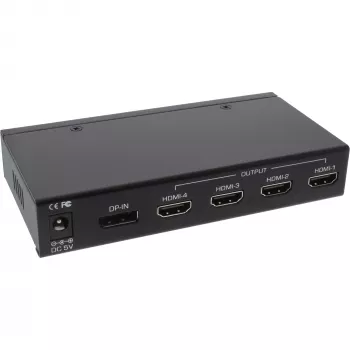 InLine DisplayPort naar HDMI 2x2 videowall-splitter 1 IN 4 OUT 4K UltraHD