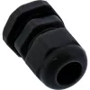 InLine 44010B kabeldoorvoer PG 7, IP68, 3,5–6 mm, nylon met neopreen afdichting, zwart, 10 stuks