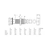 InLine kabelwartel nylon IP68 3,5 - 6 mm grijs 10 stuks