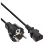 InLine stroomkabel, CEE 7/7 recht / 3pin IEC C13 male, zwart, 5m