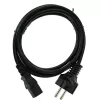 InLine stroomkabel, CEE 7/7 recht / 3pin IEC C13 male, zwart, 5m