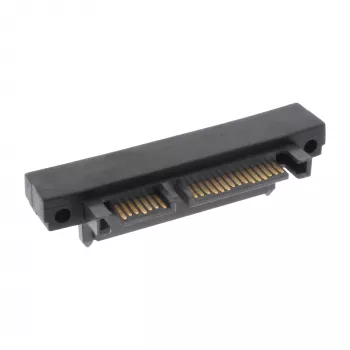 InLine SATA-adapter, M/V, 22-polig (15+7) naar beneden afgehoekt