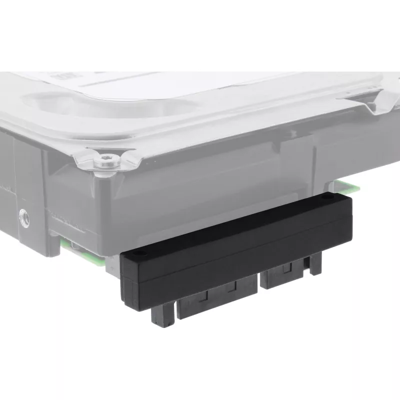 InLine SATA-adapter, M/V, 22-polig (15+7) naar beneden afgehoekt