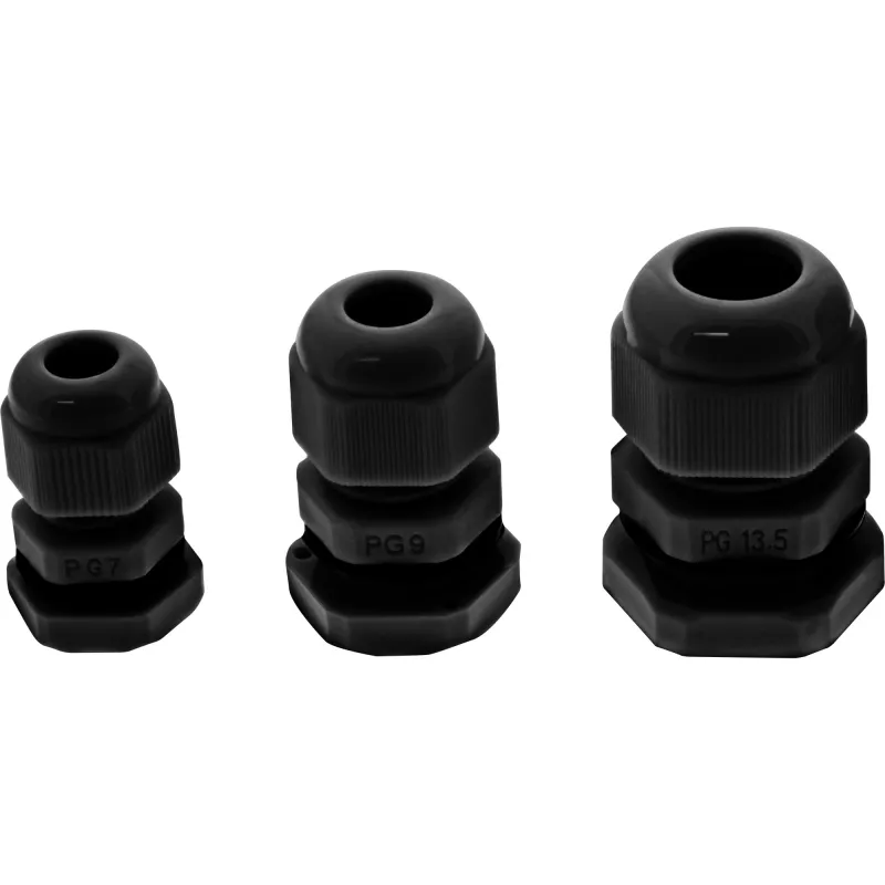 Kabelwartel InLine 44012B nylon IP68 voor kabel Ø6–12 mm, zwart, 10-pack