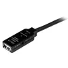 StarTech.com 10m USB 2.0 actieve verlengkabel - M/V, 10 m, USB A, USB A, USB 2.0, stekker/bus, zwart