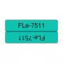 Brother FLE-7511 labeltape zwart op groen