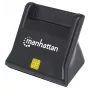 Manhattan 102025 USB-A Smart-/SIM-kaartlezer, 480 Mbps (USB 2.0), desktop, staand