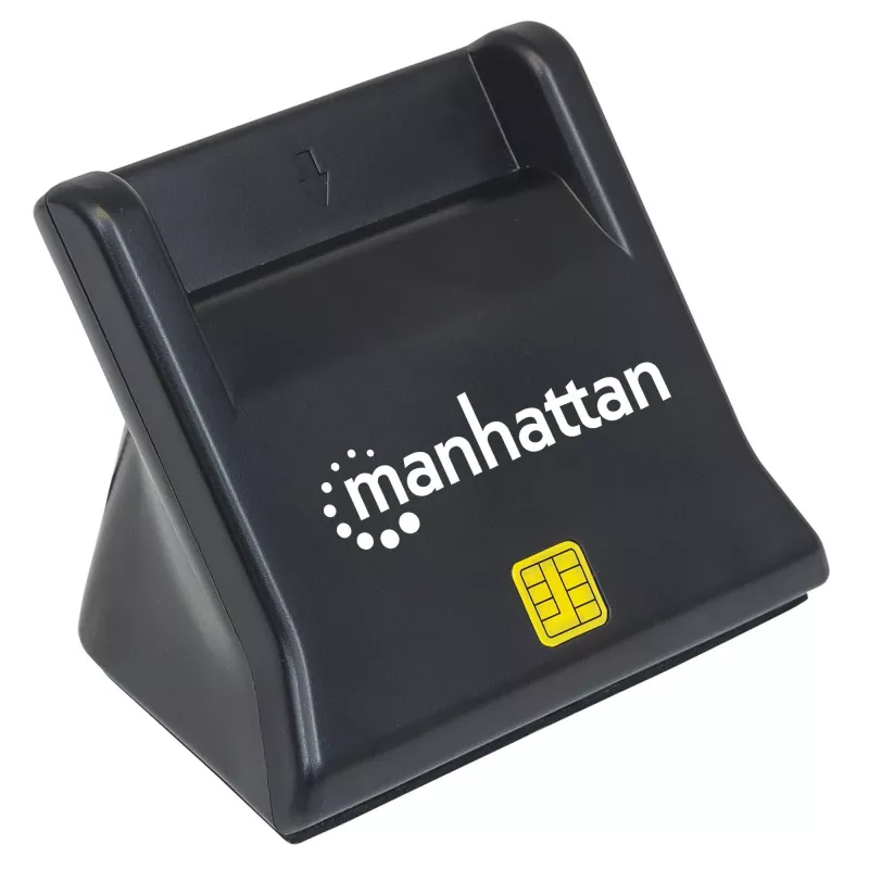 Manhattan 102025 USB-A Smart-/SIM-kaartlezer, 480 Mbps (USB 2.0), desktop, staand