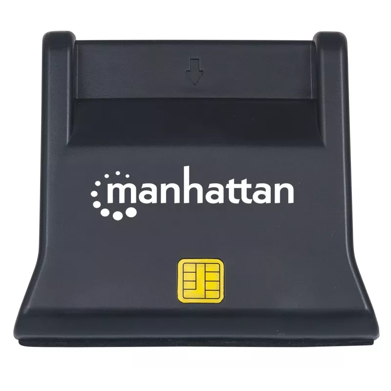 Manhattan 102025 USB-A Smart-/SIM-kaartlezer, 480 Mbps (USB 2.0), desktop, staand