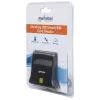 Manhattan 102025 USB-A Smart-/SIM-kaartlezer, 480 Mbps (USB 2.0), desktop, staand