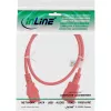 InLine verlengkabel C13 / C14, rood, 1 m