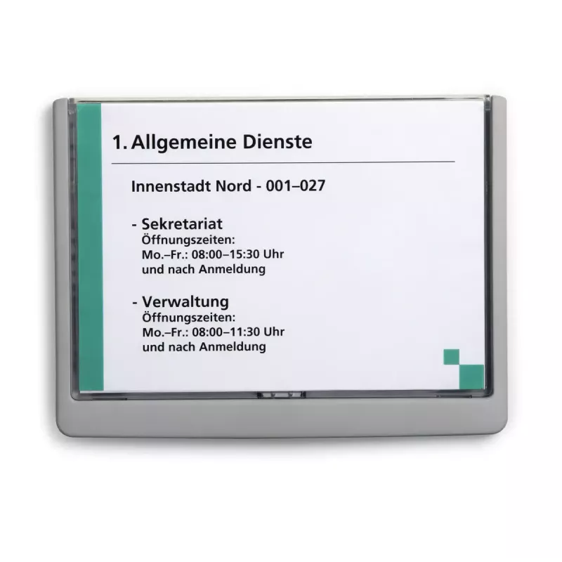 Bordenhouder Durable 486637 A5 kunststof grafiet