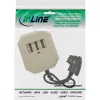 InLine TAE-adapter TAE-F Duitse stekker / TAE NFF + RJ11 6P4C bus 0,2 m