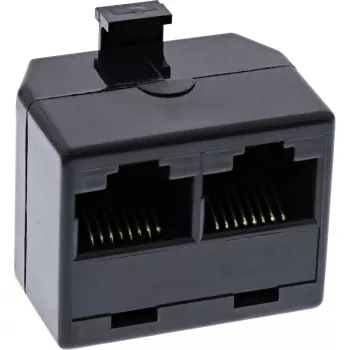 InLine ISDN-verdeelrack 1x RJ45 M / 2x RJ45 F zonder afsluitweerstand