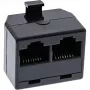 InLine ISDN-verdeelrack 1x RJ45 M / 2x RJ45 F zonder afsluitweerstand