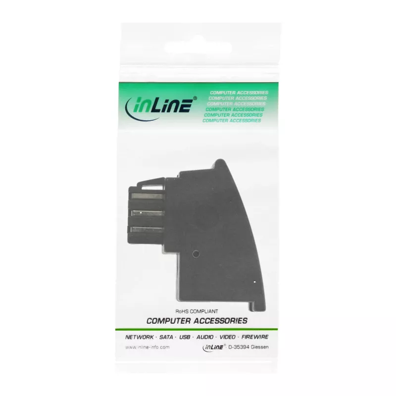 InLine TAE-F Duitse adapter TAE-F Duitse stekker / RJ11-bus
