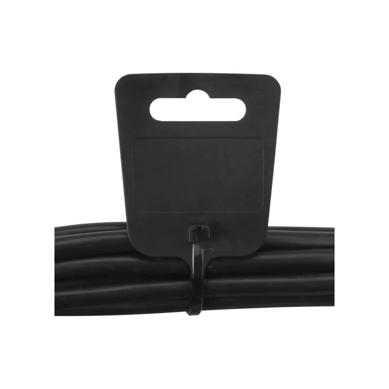 Kabelmarkeringsbinder InLine 200 mm x 5 mm, nylon, eurohole, zwart, 100 stk.