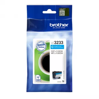 Cartridge Brother LC-3233C cyaan inkt 1500 pagina's DCP-J1100DW/MFC-J1300DW