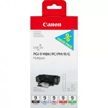 Canon PGI-9 MBK/PC/PM/R/G 5 inktpatronen multipack
