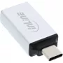InLine USB 3.2 Gen.2-adapter, USB-C-stekker naar USB-A-bus, zilver