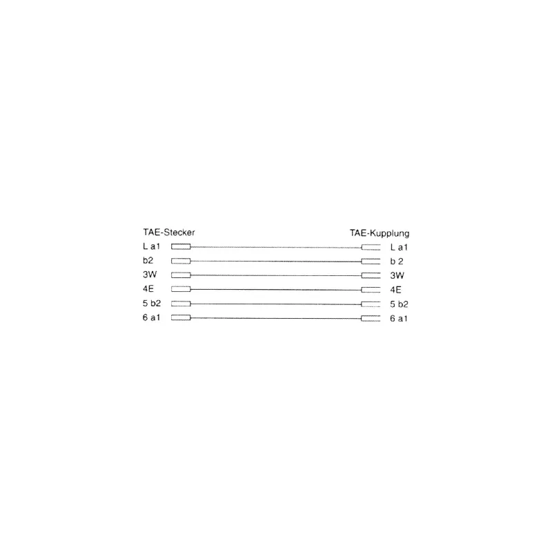 InLine TAE-N telefoonverlengkabel TAE-N stekker / bus 10 m