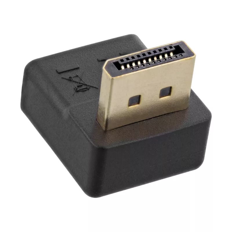InLine DisplayPort-adapter, DisplayPort-stekker / bus naar beneden afgewinkeld