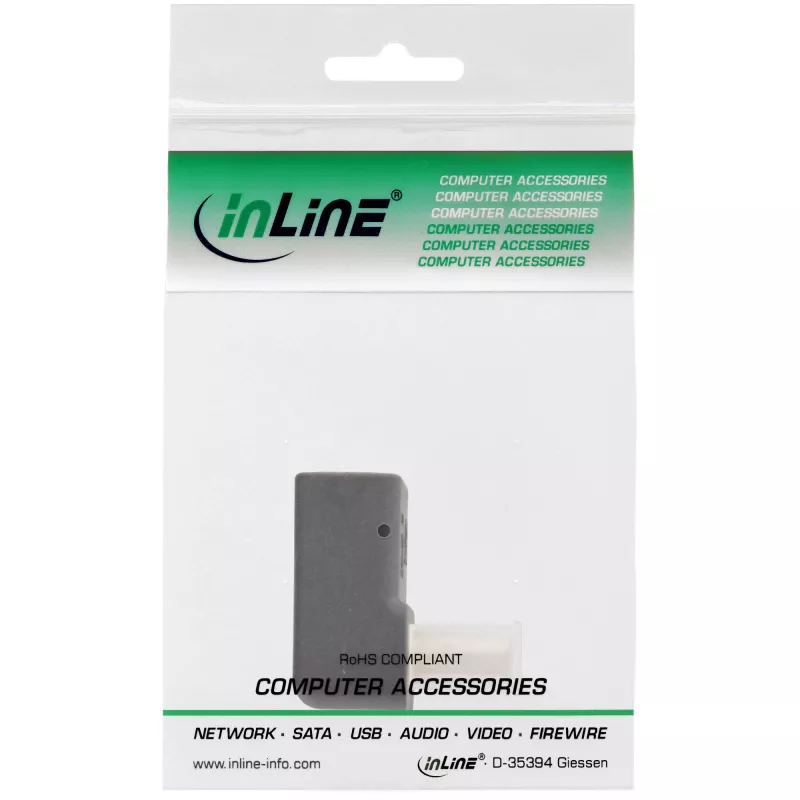 InLine DisplayPort-adapter, DisplayPort-stekker / bus naar beneden afgewinkeld