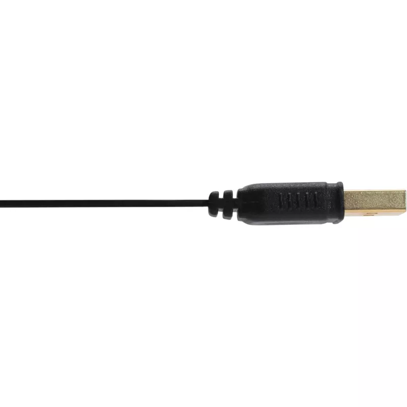 InLine platte kabel Micro USB 2.0, USB A / Micro-B, zwart / goud, 2 m