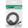 InLine Micro-USB-2.0-platte kabel USB A / Micro-B, zwart / goud, 0,5 m