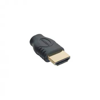 InLine HDMI-adapter HDMI A stekker / HDMI D bus verguld 17690A