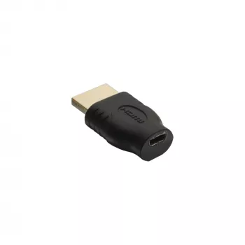 InLine HDMI-adapter HDMI A stekker / HDMI D bus verguld 17690A