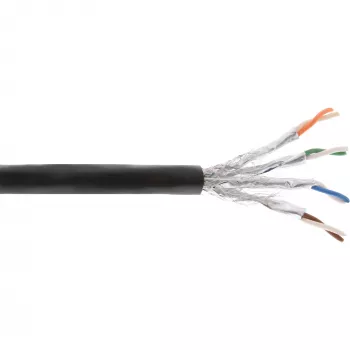 InLine outdoor installatiekabel S/FTP PiMF Cat.7a AWG 23 koper 1200 MHz PE, 300m