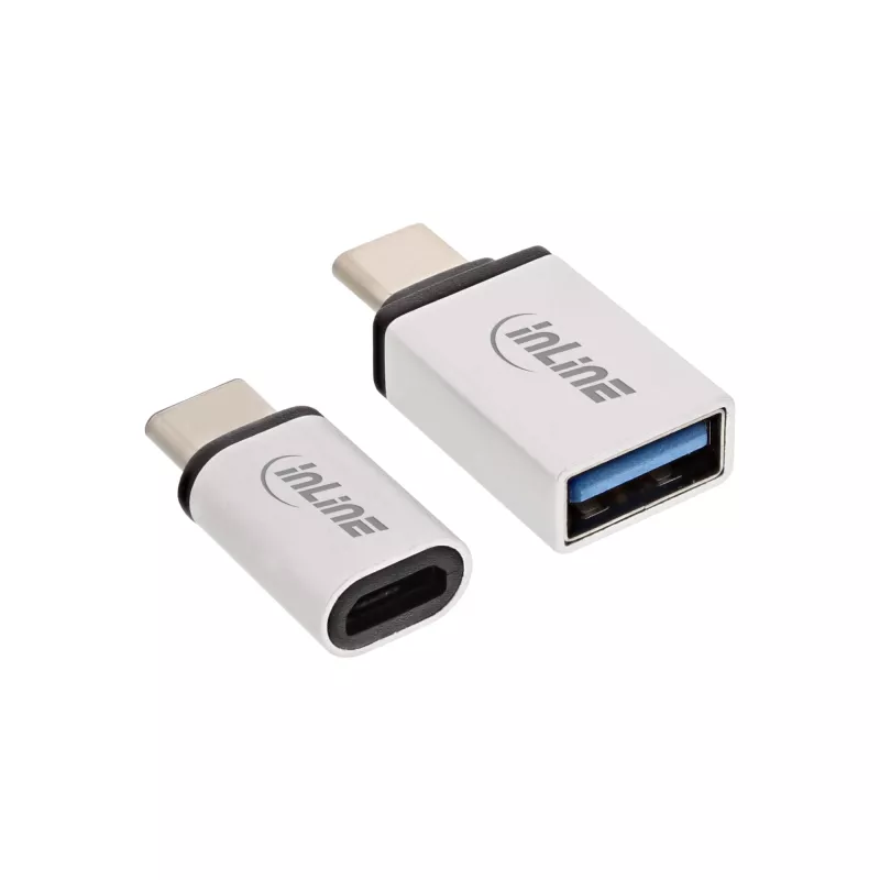 USB-C-adapter set InLine 35809 USB-C male naar Micro-USB female USB3.0 A female