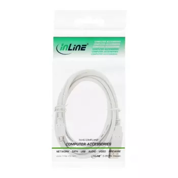 InLine Micro-USB-2.0-kabel USB Type-A stekker / Micro-B stekker, wit, 1,5 m