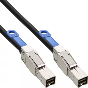 InLine externe Mini-SAS-HD-kabel SFF-8644 naar SFF-8644 12Gb/s 0,5 m