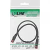 InLine patchkabel S/FTP PiMF Cat.6 250MHz koper halogeenvrij zwart 0,5 m