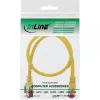 InLine patchkabel S/FTP PiMF Cat.6 250MHz koper halogeenvrij geel 0,25 m