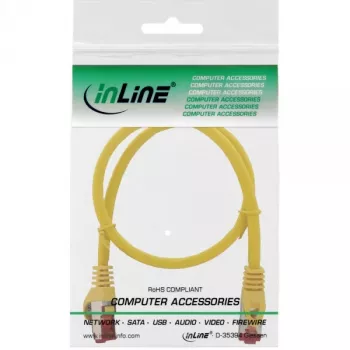 InLine patchkabel S/FTP PiMF Cat.6 250MHz koper halogeenvrij geel 0,25 m