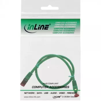 InLine patchkabel S/FTP PiMF Cat.6 250MHz koper halogeenvrij groen 0,3 m