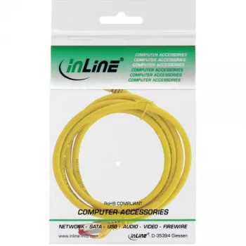 InLine patchkabel S/FTP PiMF Cat.6 250MHz koper halogeenvrij geel 1 m